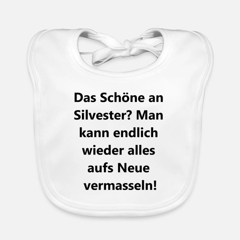Silvester Fail Geschenk Baby Bio-Lätzchen