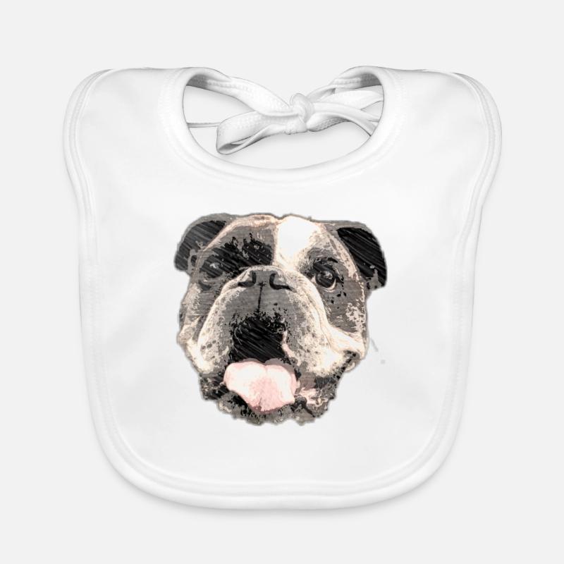 Bouledogue Bavoir bio Bébé