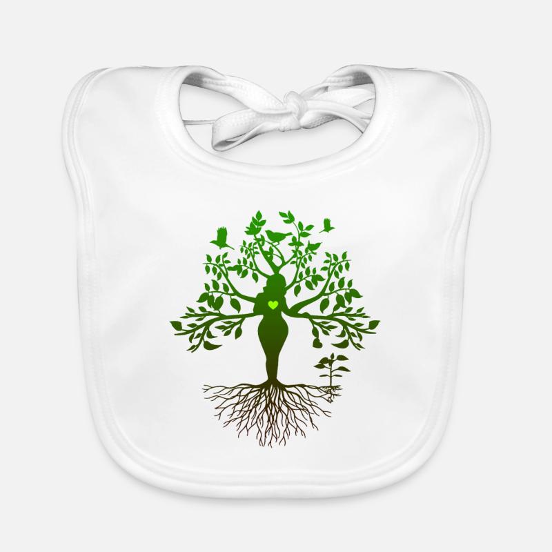 Mère Symbole Nature Graphique Bavoir bio Bébé