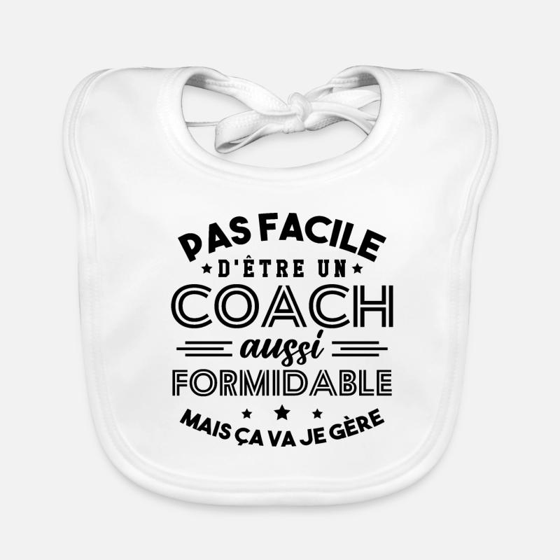 Cadeau Formidable pour Coach Formidable Bavoir bio Bébé