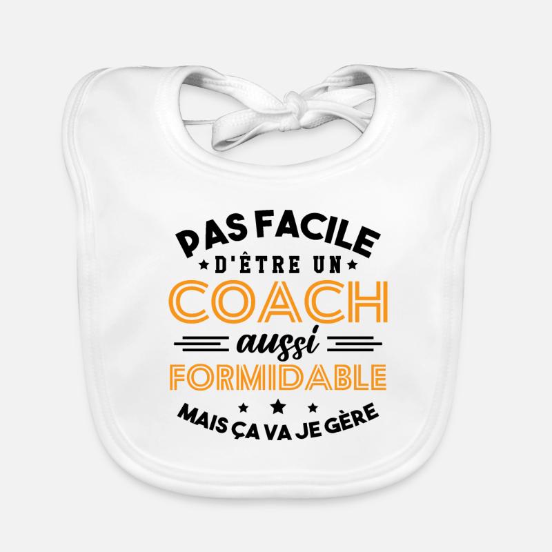 Cadeau Formidable pour Coach Formidable Bavoir bio Bébé