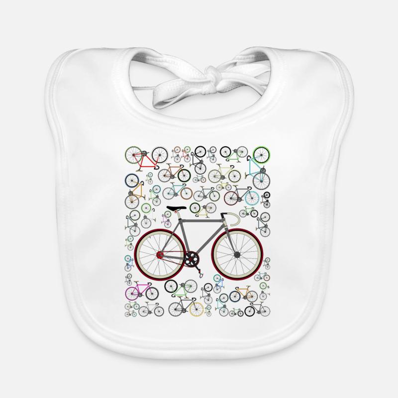 Amour Fixie vélo de route Bavoir bio Bébé