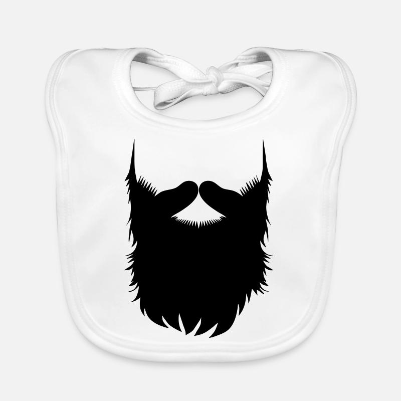 Hipster Beard Vector Baby Bio-Lätzchen