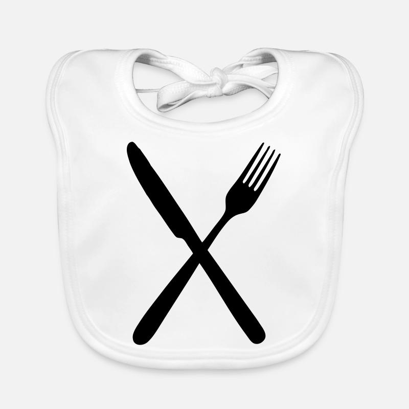 Messer und Gabel Baby Bio-Lätzchen