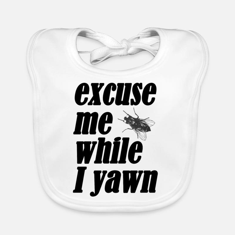 Excuse me while I yawn Organic Baby Bibs