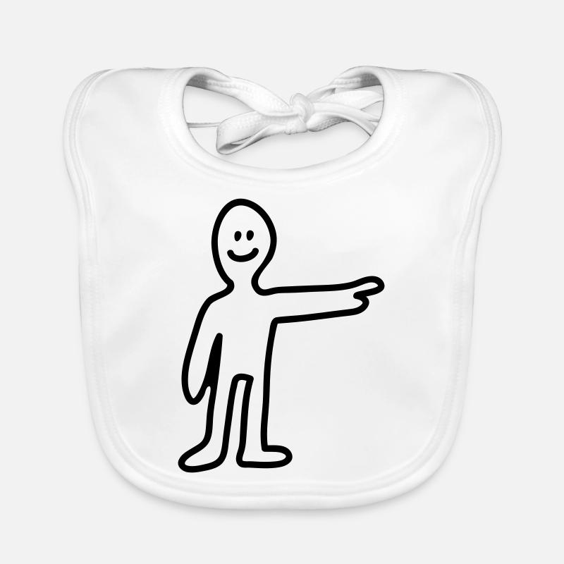 Zeigen - Line Baby Bio-Lätzchen