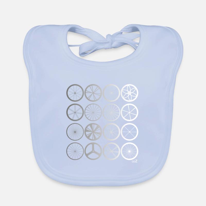 Bike wheels land silver Bavoir bio Bébé