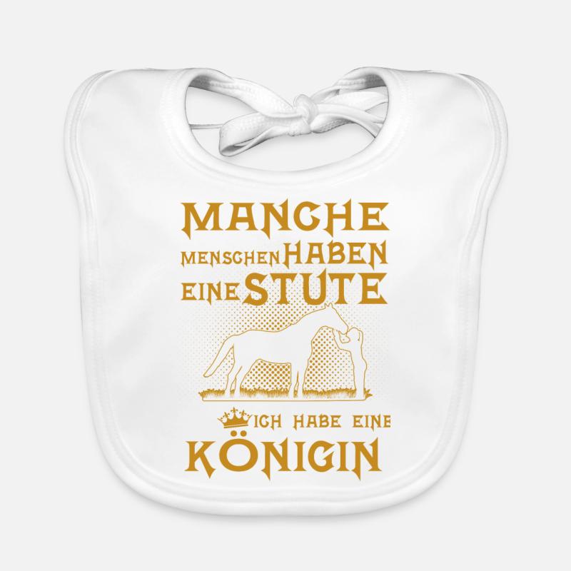 Stute / Pferdeliebe Baby Bio-Lätzchen