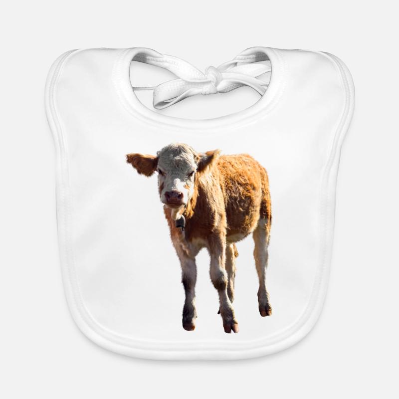 cow cow calf calf beef Organic Baby Bibs