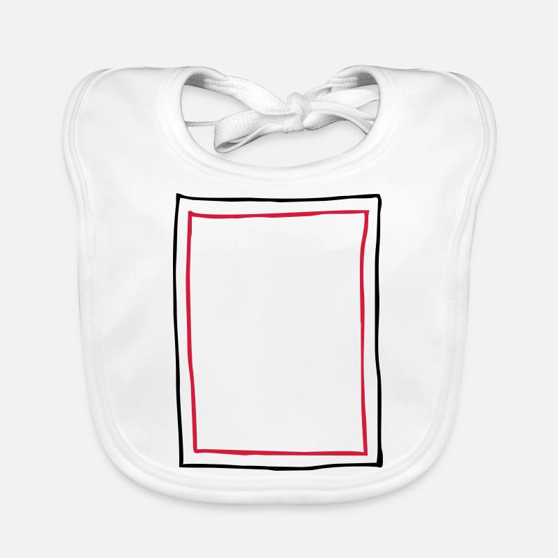 Frame picture frame Organic Baby Bibs