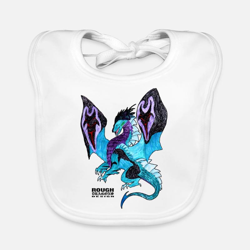 Chemise de Dragon, Dragon, dessinés à la main, Bavoir bio Bébé