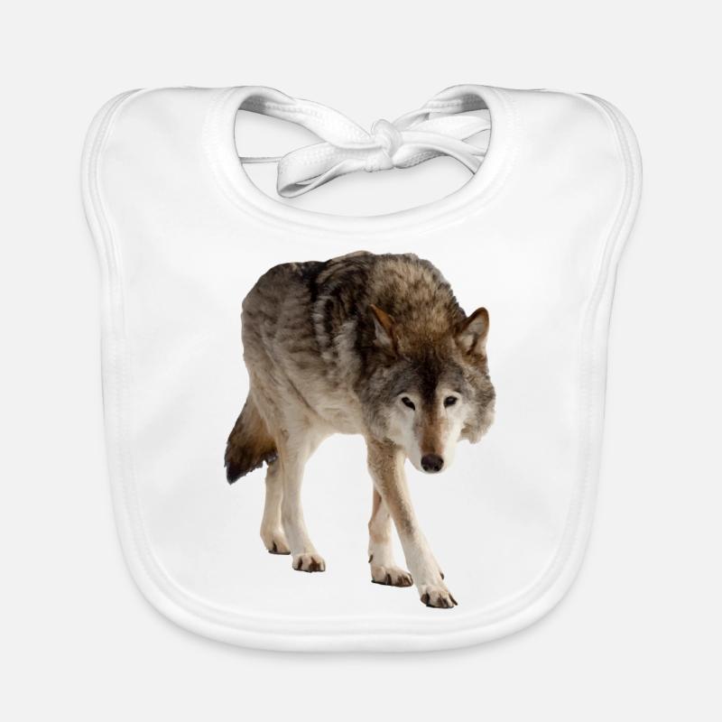 Loup Bavoir bio Bébé