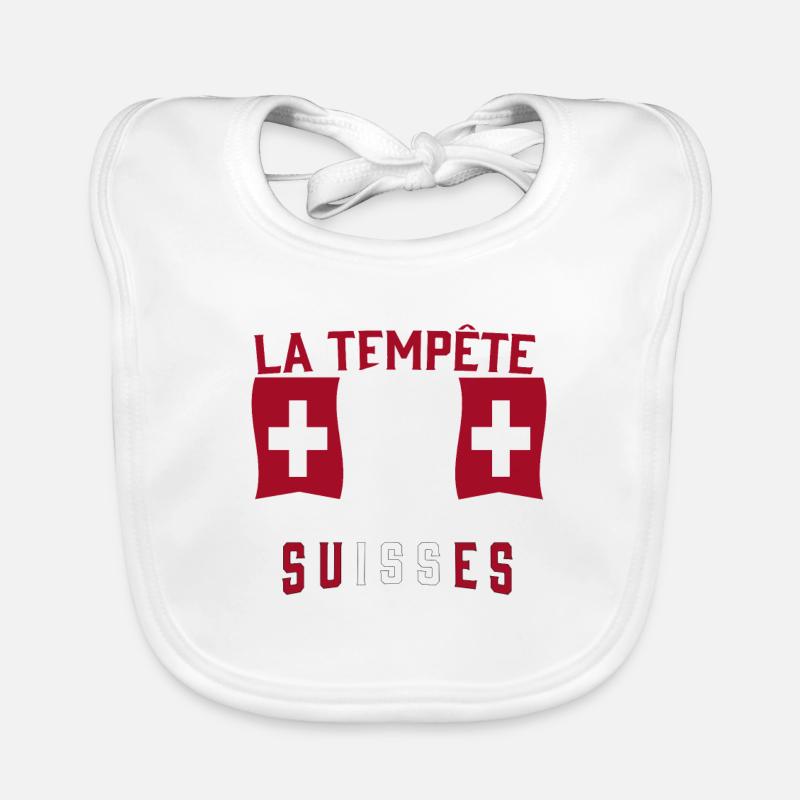Tempête Suisses Bavoir bio Bébé