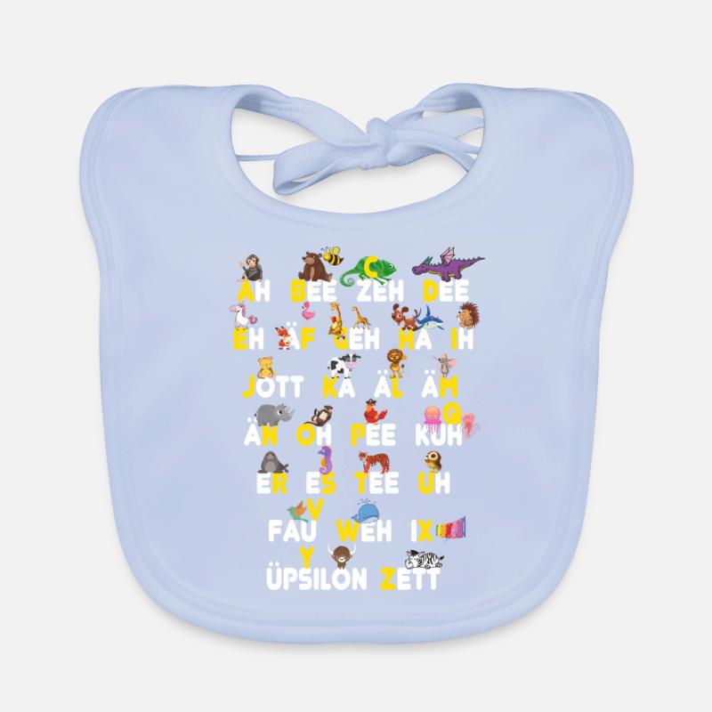 ABC Tiere Dinge Baby Bio-Lätzchen