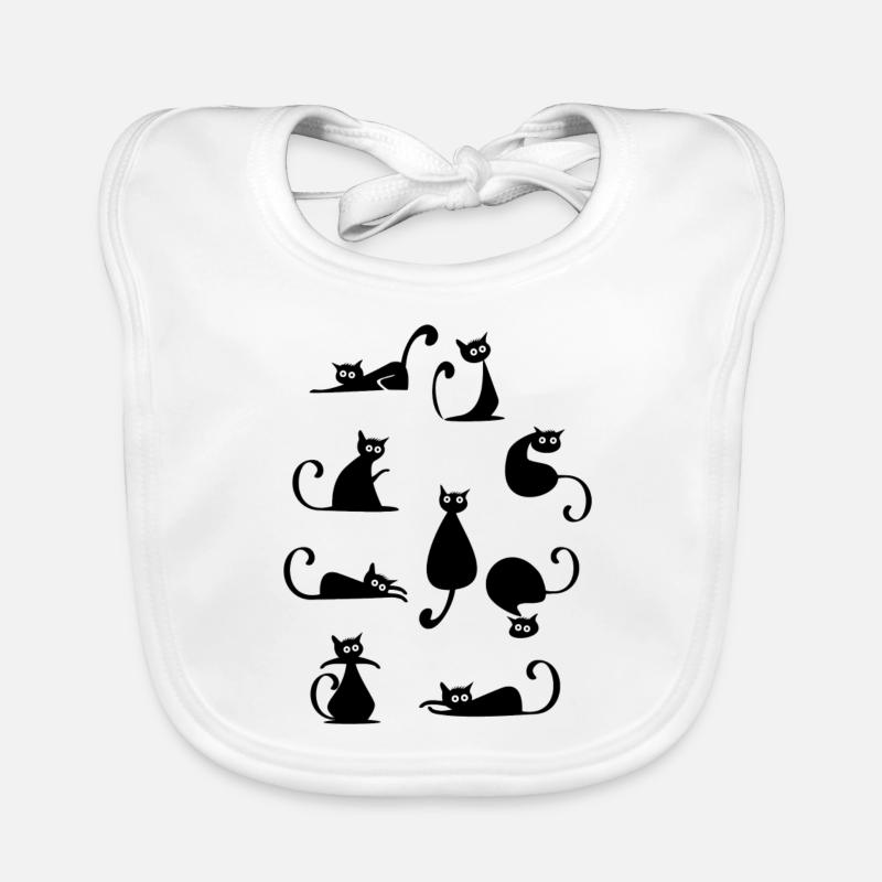 optique de chats différents Bavoir bio Bébé