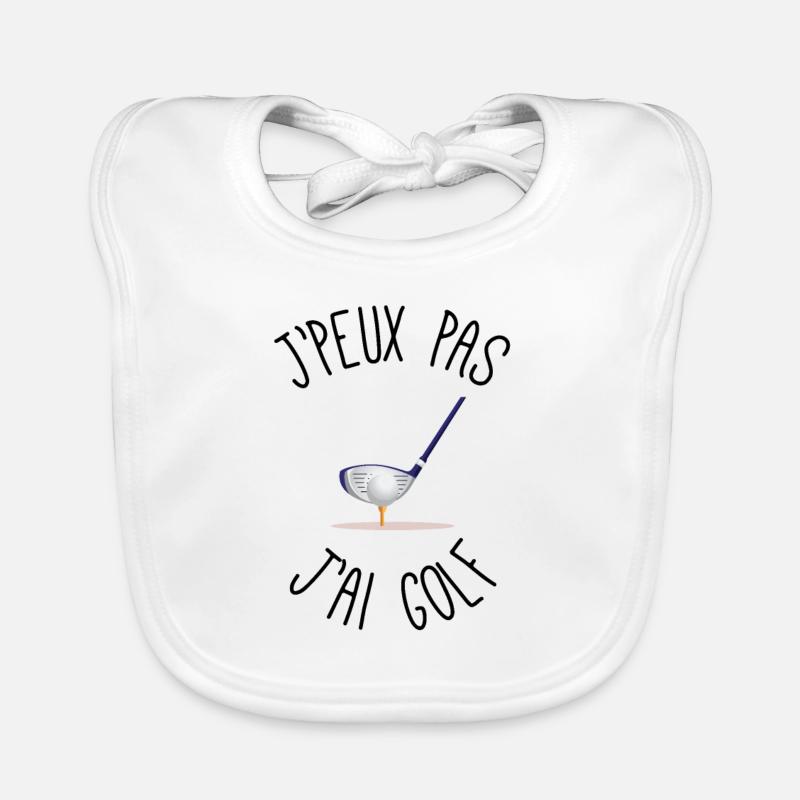 I can not I have golf Organic Baby Bibs