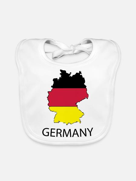 germany - Baby Bio-Lätzchen - Weiß - Vorne