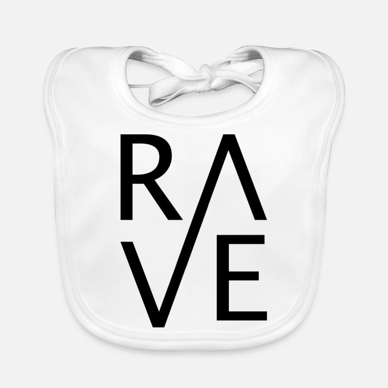 RAVE - Baby Bio-Lätzchen - Weiß