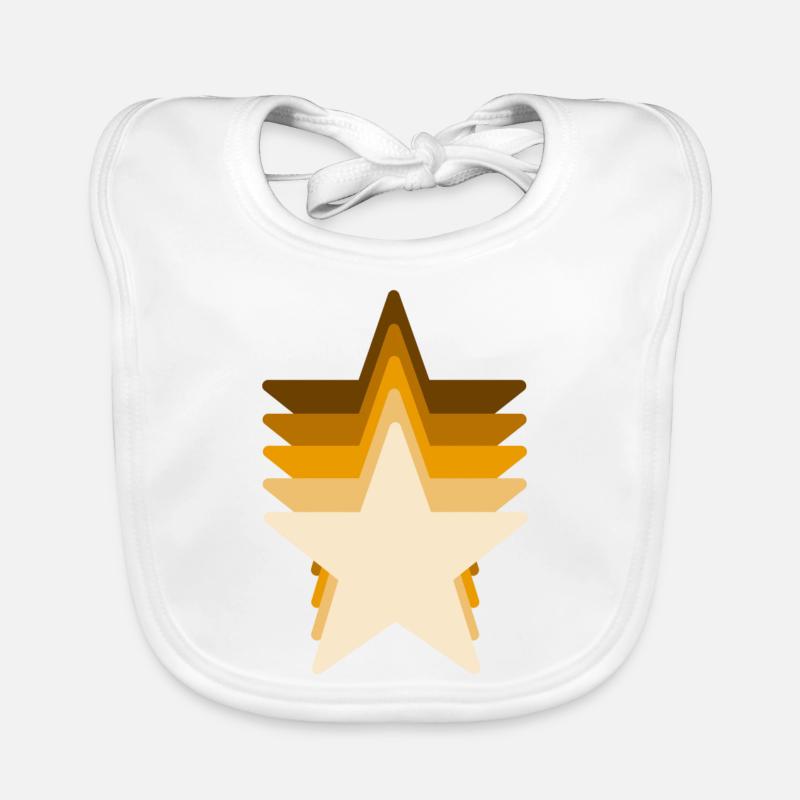 braune Sternschnuppe Baby Bio-Lätzchen
