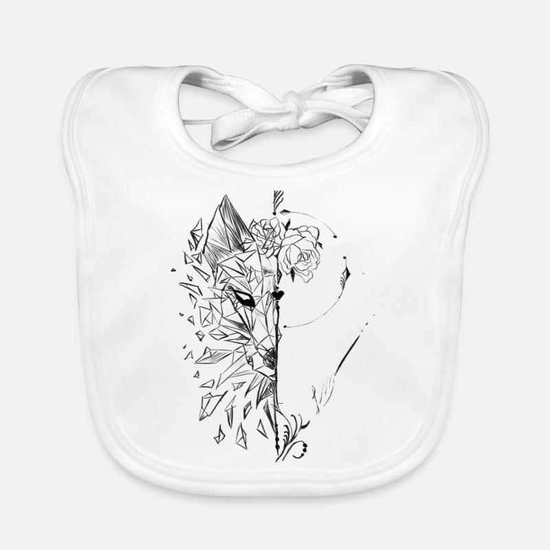 Fox Design, Abstract Organic Baby Bibs