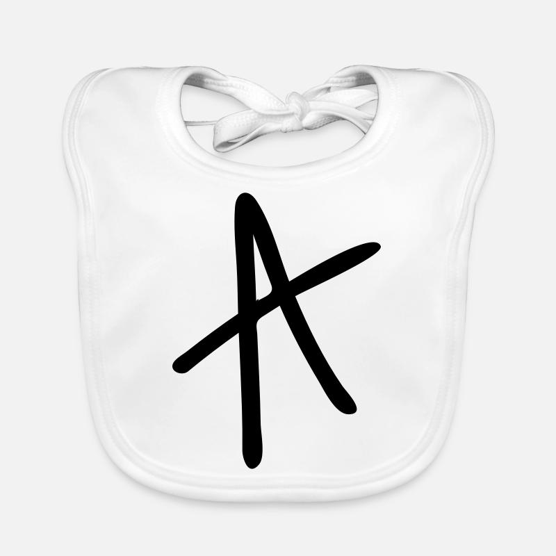 Buchstabe A Baby Bio-Lätzchen