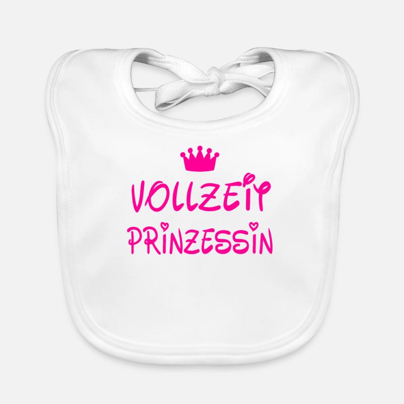 Vollzeit Prinzessin Baby Bio-Lätzchen