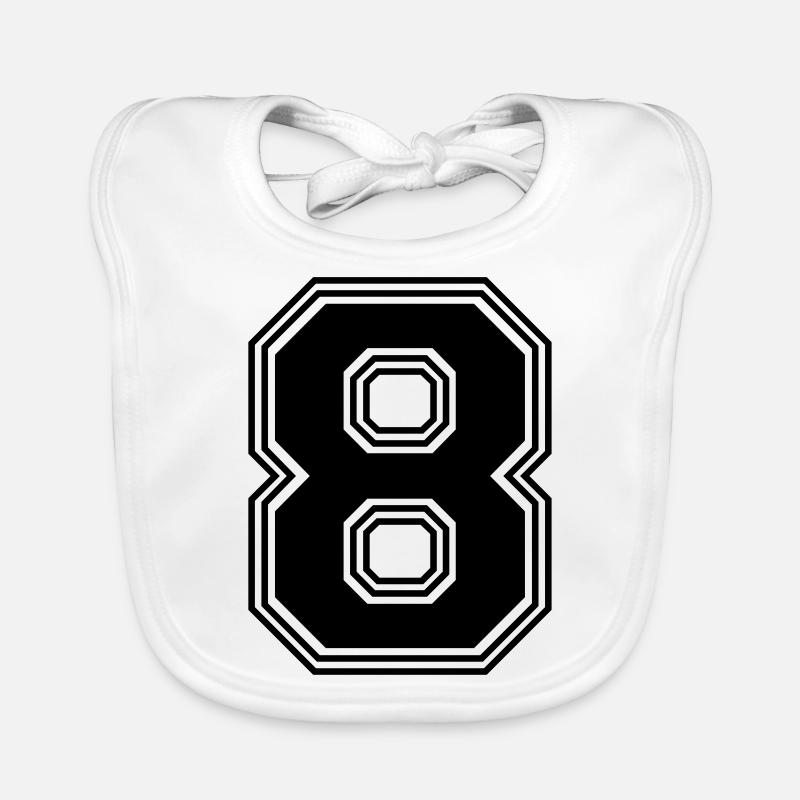 8_number_8_(s31) Organic Baby Bibs