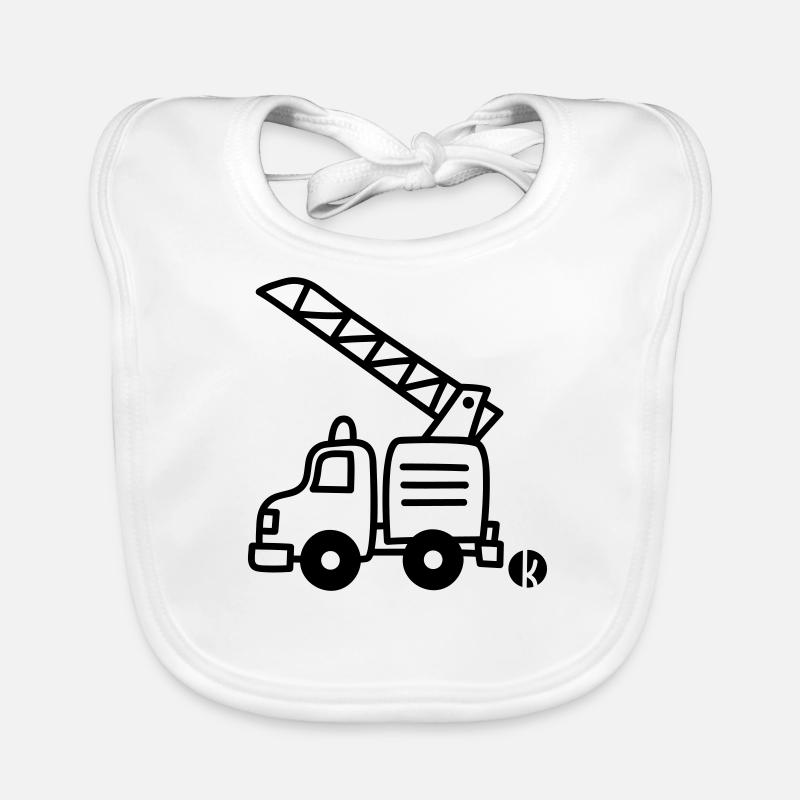 Pompiers auto-pompe Bavoir bio Bébé