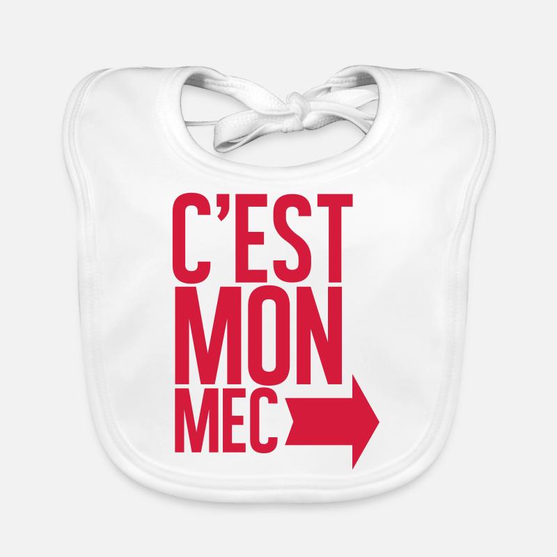 C'est mon mec Bavoir bio Bébé