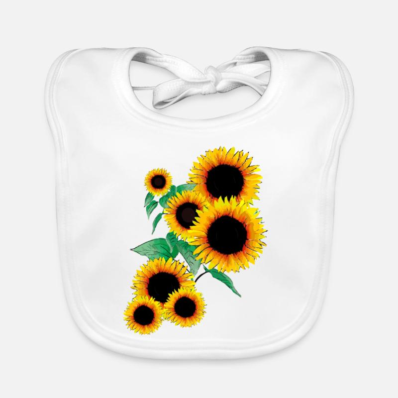 Sonnenblumen Baby Bio-Lätzchen
