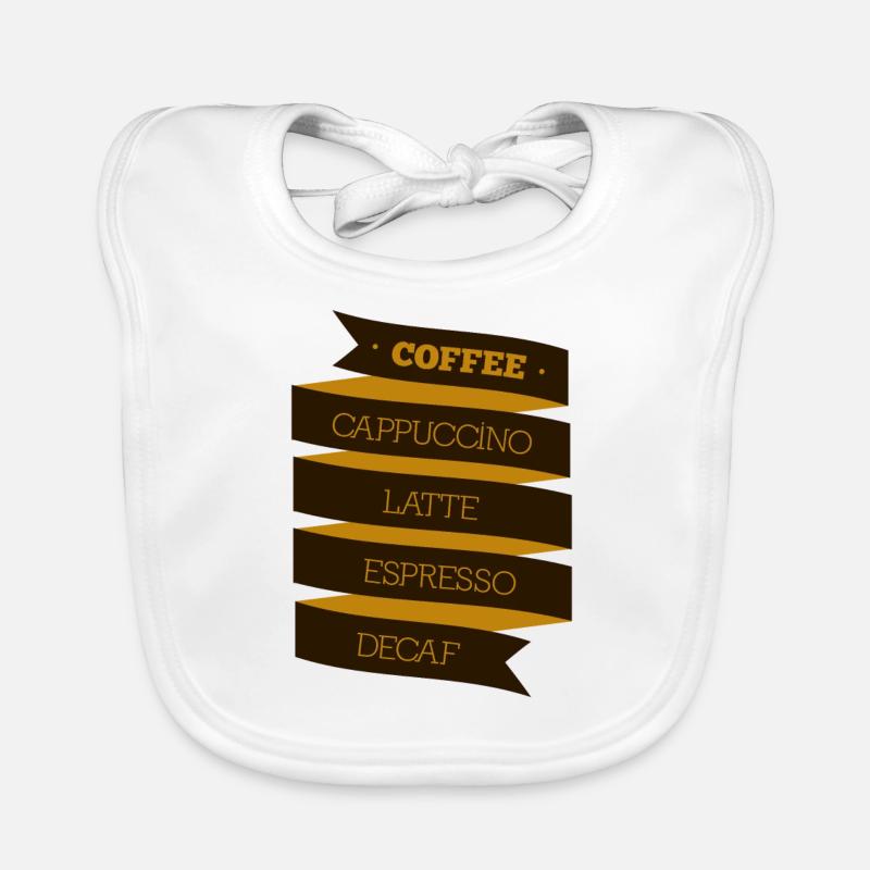 Café Cappuccino Latte Espresso Decaf Bavoir bio Bébé