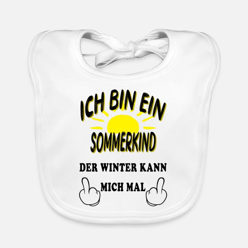 Ich bin ein Sommer Kind Sonne Geschenk Baby Bio-Lätzchen