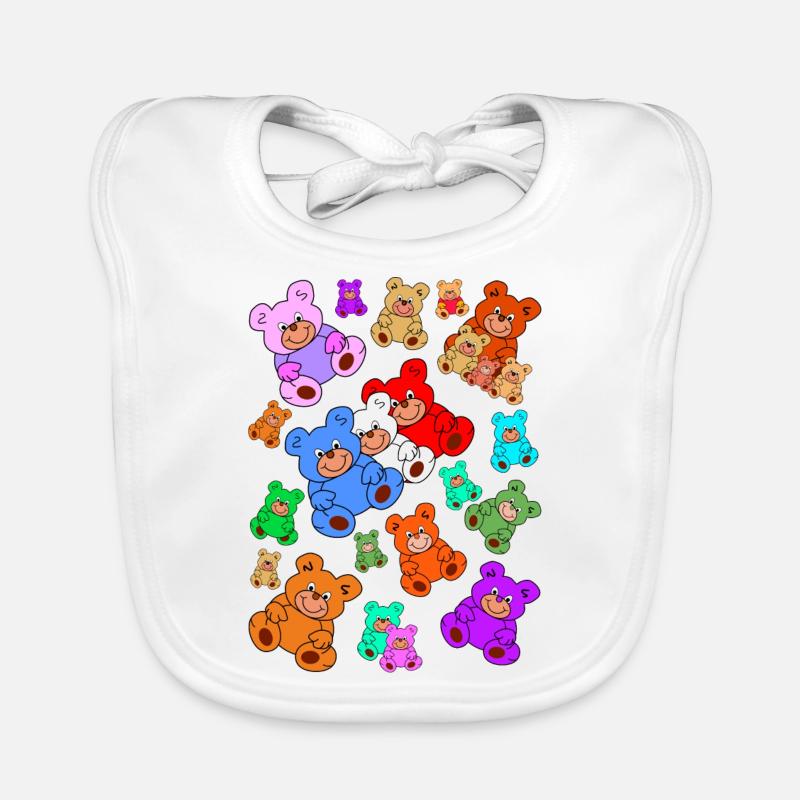 Teddybären / Teddys Baby Bio-Lätzchen