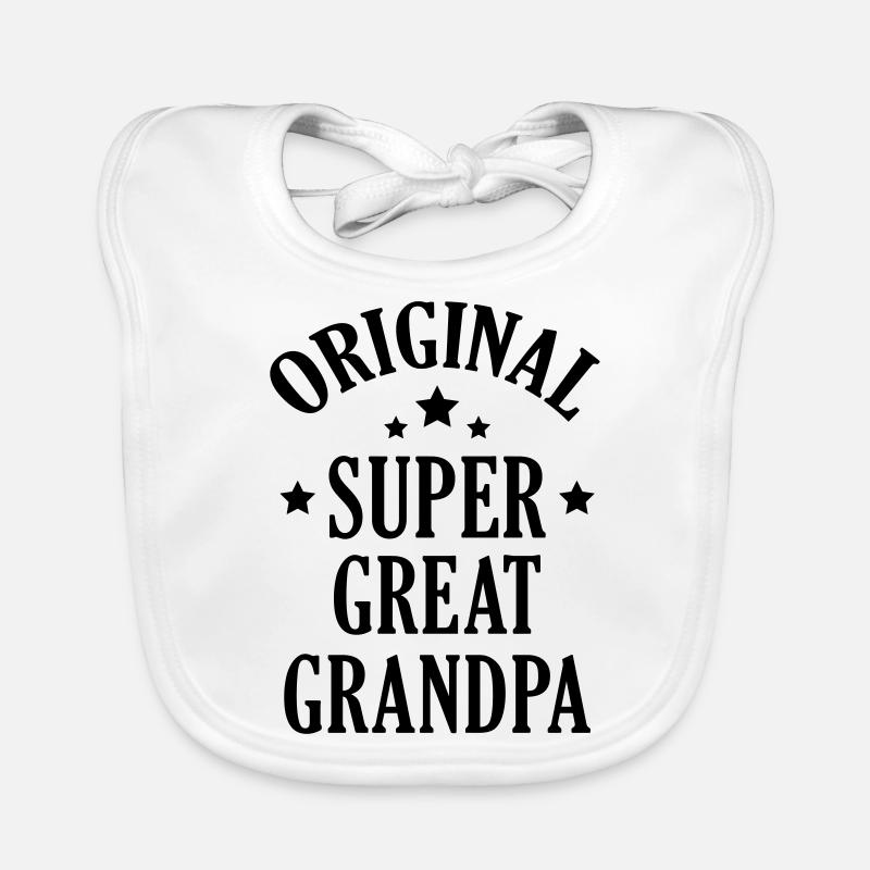 Papy Papi Grand-Père Retraite famille Bavoir bio Bébé