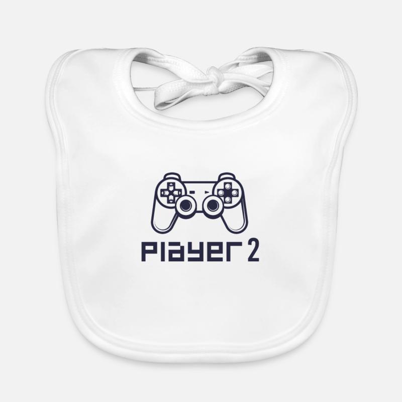 Player 2 Gaming Controller PS Organic Baby Bibs