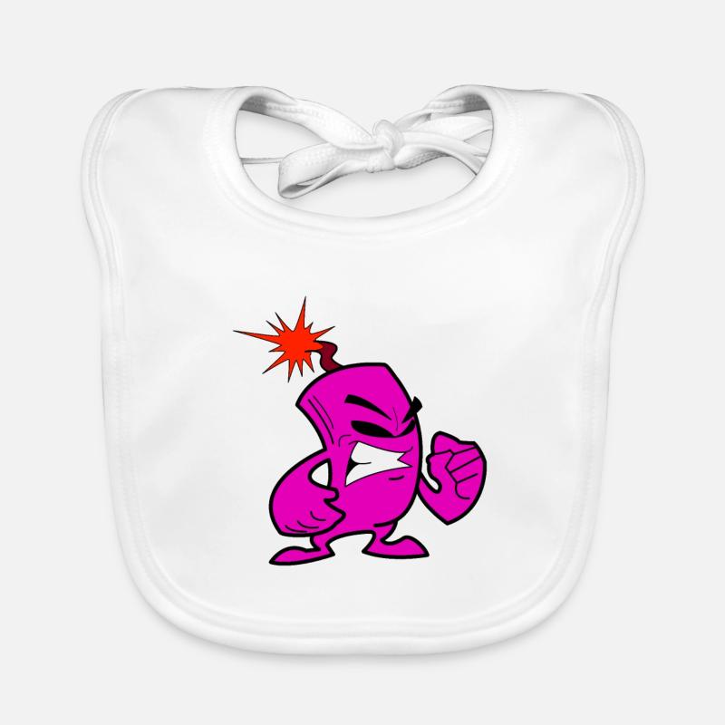 Cool banger Feuerwerlk firecracker New Year's Eve Organic Baby Bibs