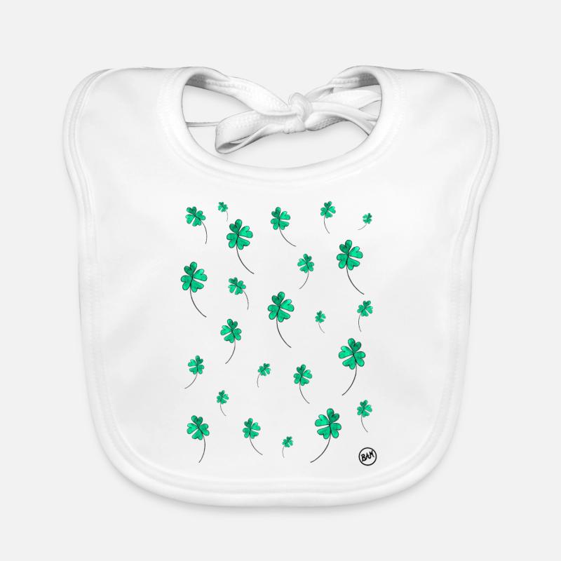 * BAM * be_a trèfle à quatre feuilles (vert) Bavoir bio Bébé