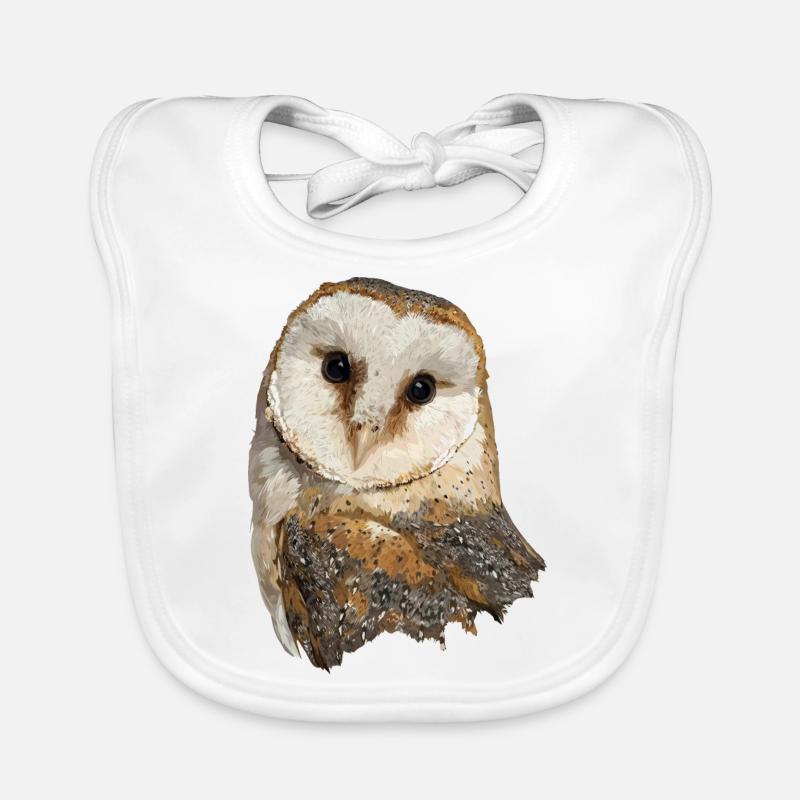 Schleiereule Baby Bio-Lätzchen