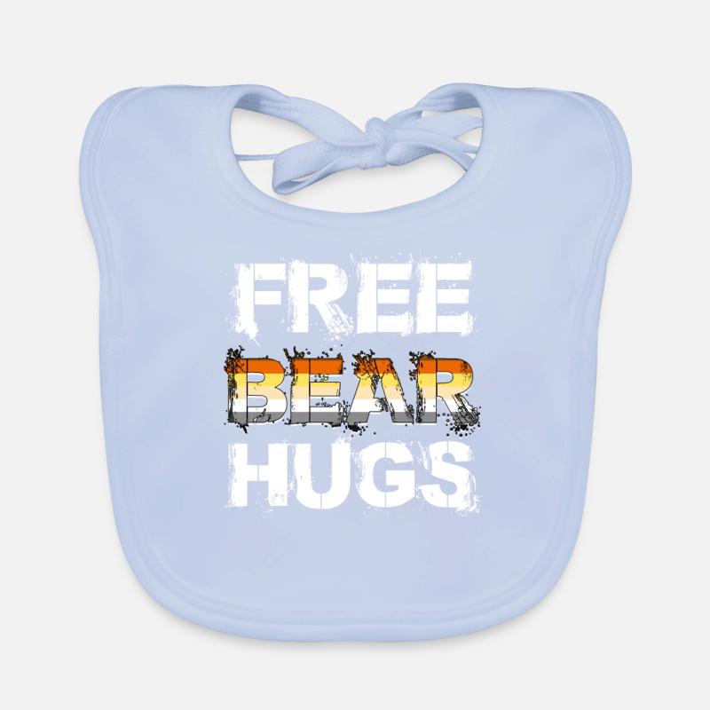 Free Bear Hugs Organic Baby Bibs