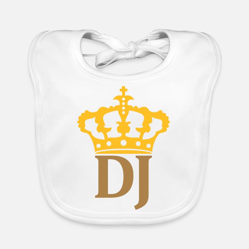 Gold DJ Krone Baby Bio-Lätzchen