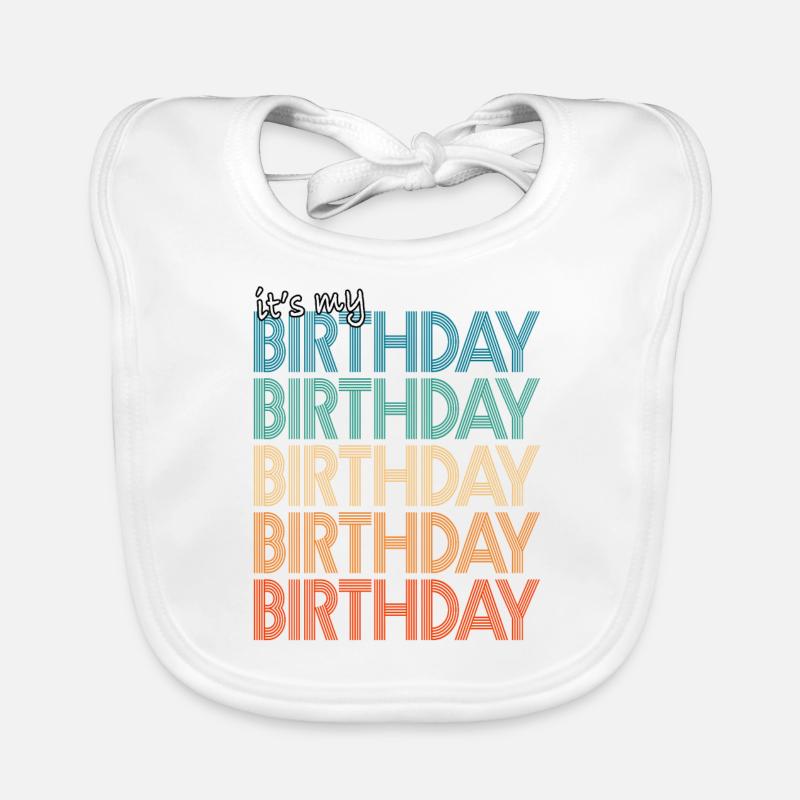 C'est mon anniversaire Bavoir bio Bébé
