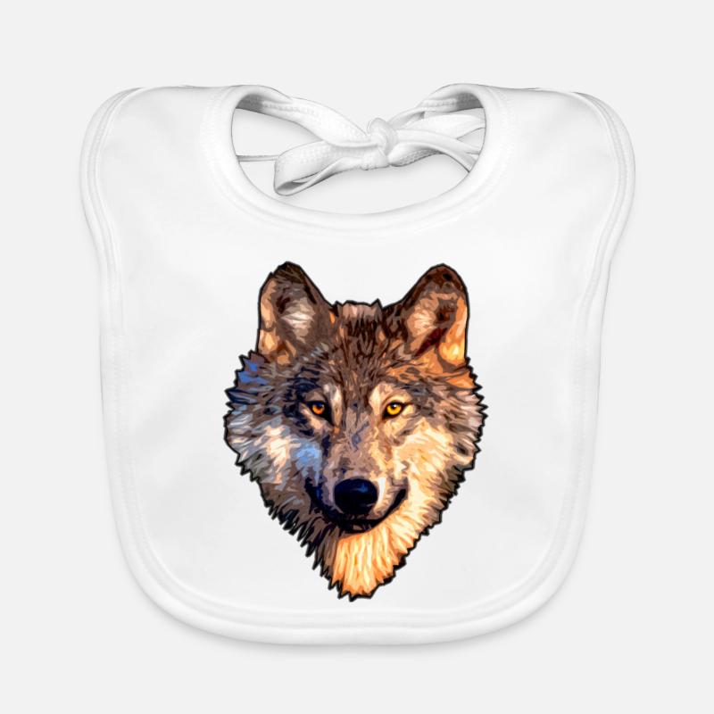Wolf Organic Baby Bibs