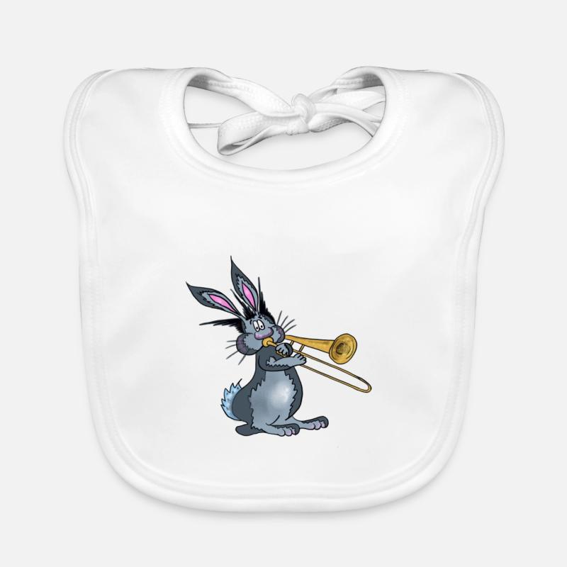 Trompette de lapin Bavoir bio Bébé