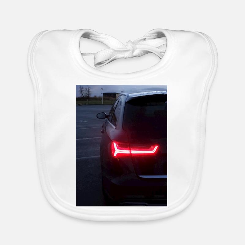A6 Avant tail lights - Bavoir bio Bébé - blanc
