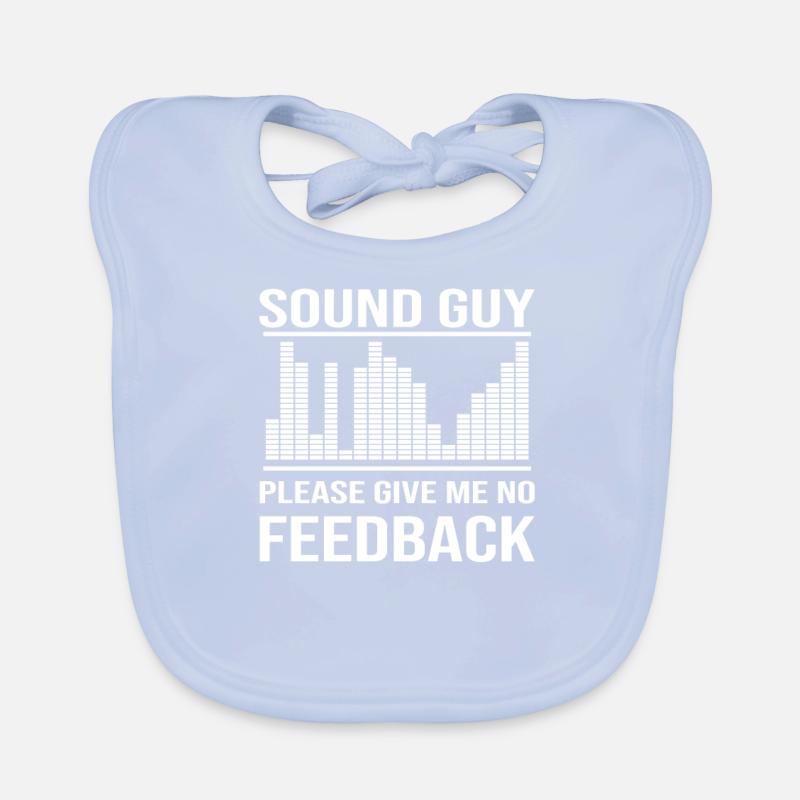 Tontechniker Sound Tontechnik Spruch Baby Bio-Lätzchen