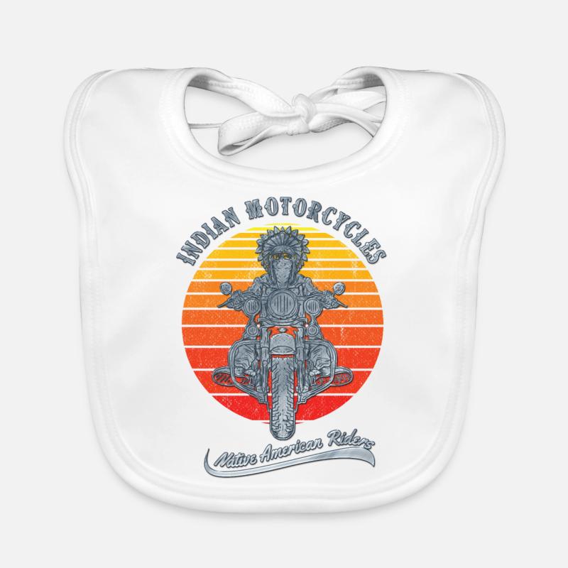 Indian Motorcycles motorcycle saying biker gift Organic Baby Bibs