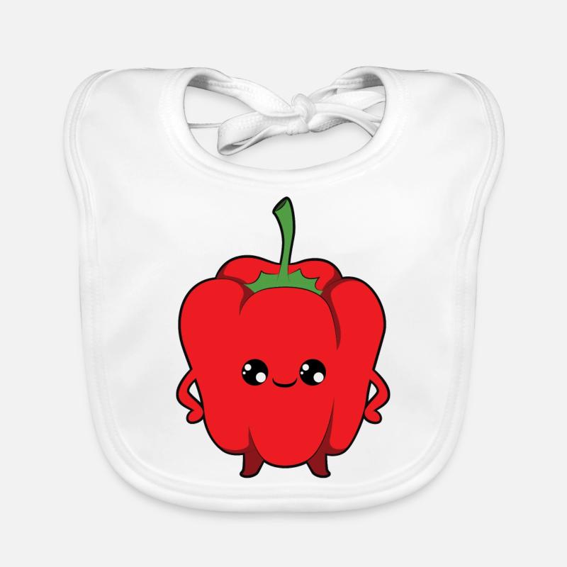 Red peppers Organic Baby Bibs