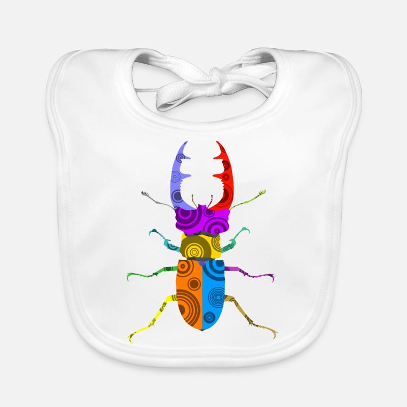 Stag beetle Organic Baby Bibs