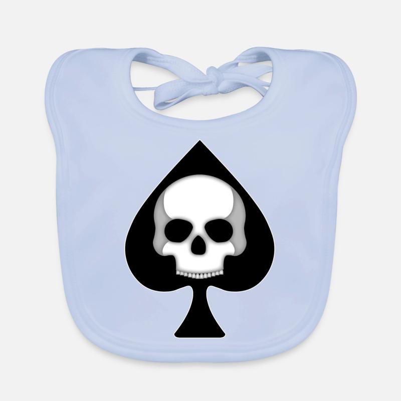 Pik-Schädel Baby Bio-Lätzchen