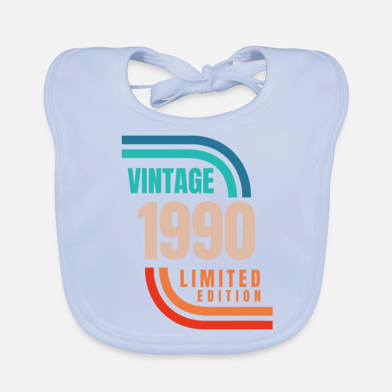 Édition limitée Millésime 1990 Bavoir bio Bébé